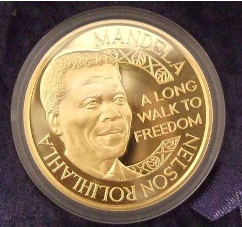 Mandela/De Klerk Mint of Norway Proof 1 Ounce Gold Coin