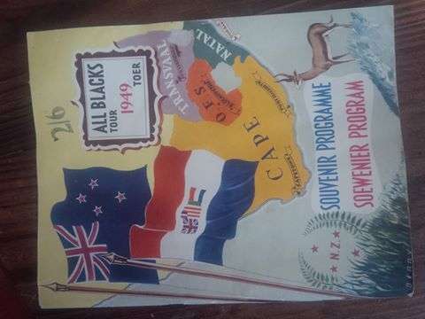 1949 ALL BLACKS RUGBY TOUR OF SOUTH AFRICA