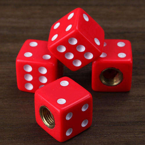 Red Dice  Valve caps