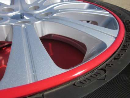 wheel rim curb scratch protection strips