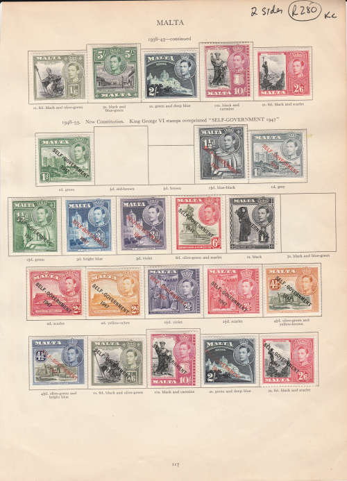 Malta on 2 Pages High Catalogue