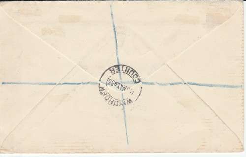 South West Africa, 1935 Silver Half Jubilee Set on Cover (Not FDC)