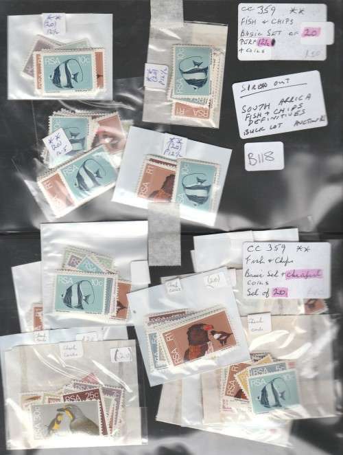 South Africa, Fish & Chips Definitives, Bulk Lot