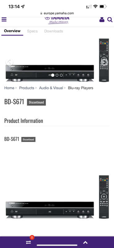 Yamaha bd671 (no remote) + 4 free blu ray discs + FREE SHIPPING