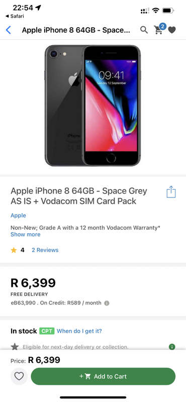 iPhone 8 - Red - 64GB