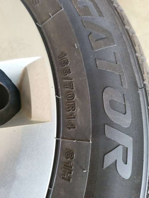 14`` Rim and Tyres (own courier to be used)