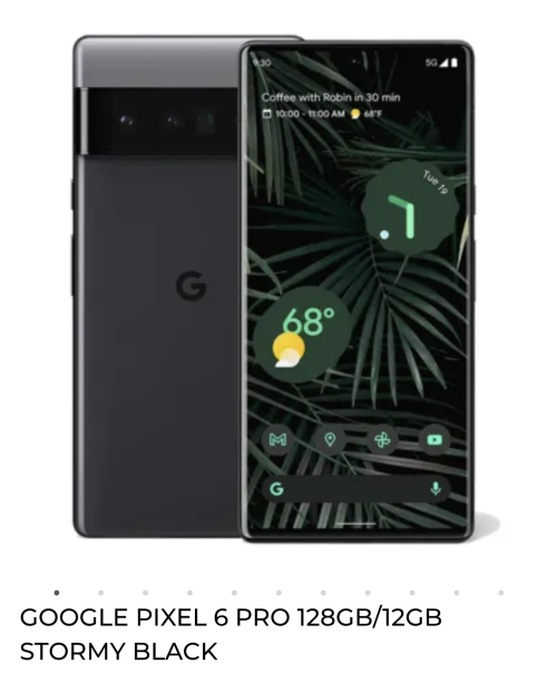 Google Pixel 6Pro 128gb (Refubished)