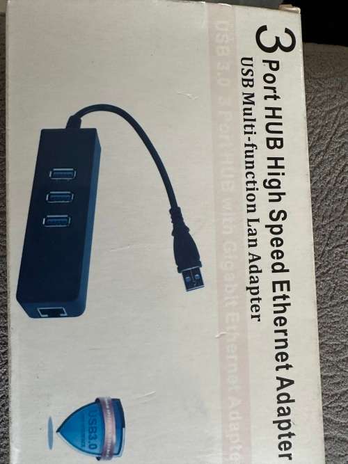 3 port Hub Ethernet adapter