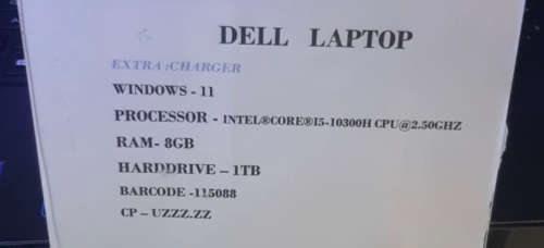 Dell G3 i5 10th Gen Gaming Laptop
