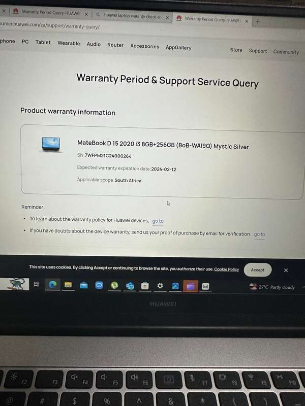 Huawei d15 11th Gen notebook