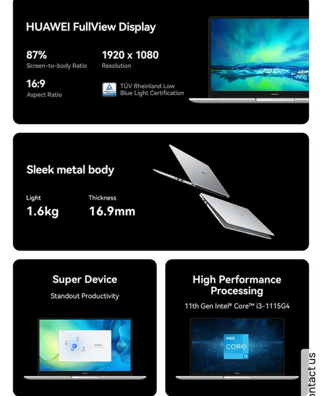 Huawei d15 11th Gen notebook