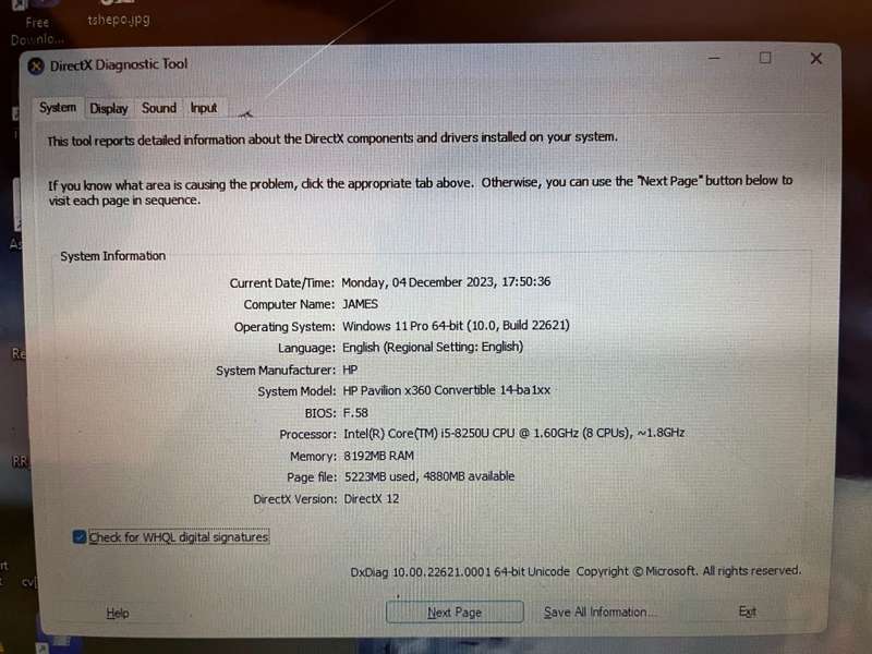 HP  Pavillion X360 14inch i5 8th Gen (please read add)