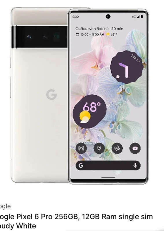 Google Pixel 6Pro 128gb (Refubished)
