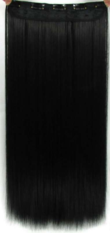 High Quality Heat Resistant washable hair extensions  #1B Natural Black