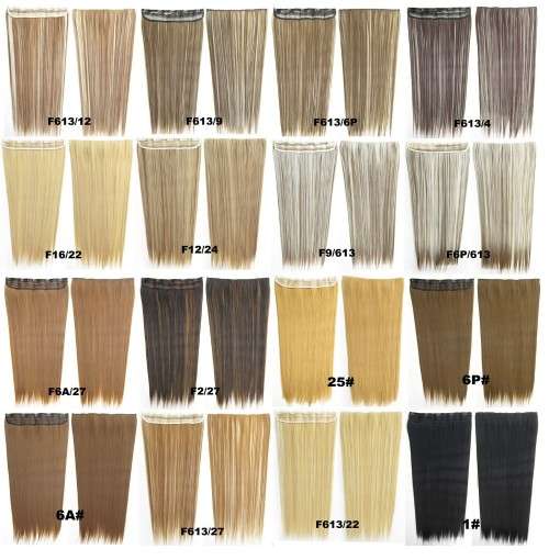 High Quality Heat Resistant washable hair extensions  #4 Dark Brown