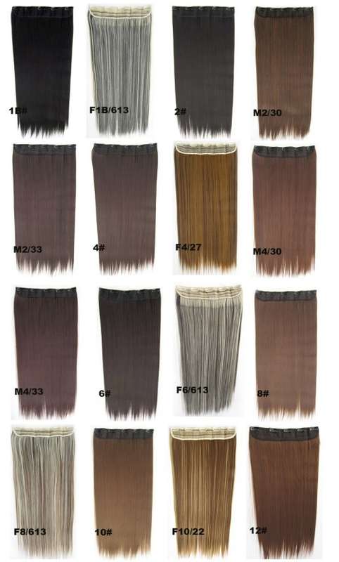 High Quality Heat Resistant washable hair extensions  #99J Wine Red