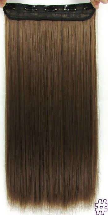 High Quality Heat Resistant washable hair extensions  #10 Medium Brown