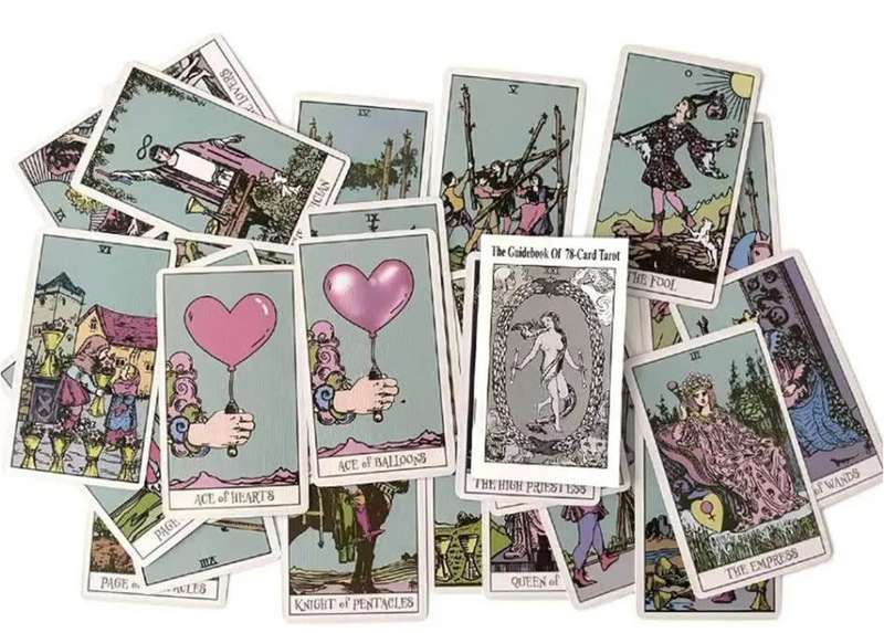 PASTEL RIDER TAROT FANCY EDITION CARDS DECK FOR BEGINNERS WITH GUIDEBOOK