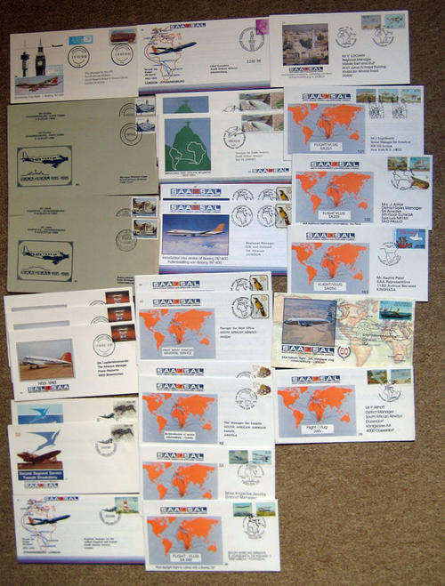 RSA - SAA (Airways FDC) lot of  28 including duplicates (1983 - 1994)