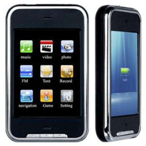 2GB Touch Screen Storage Device, MP3 Player, FM Radio Receiver, Voice Recorder and File Viewer