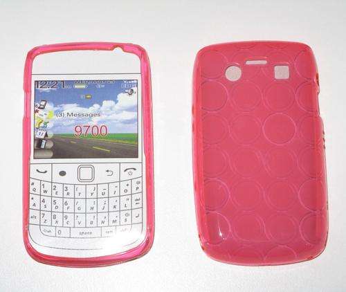 Blackberry Bold 9700 TPU Rubber Phone Cover/Skin - Pink