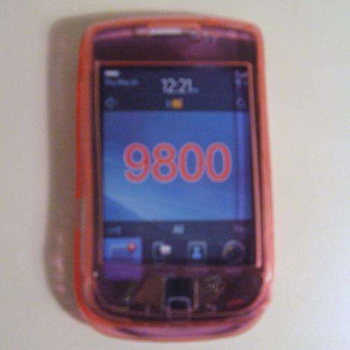 Blackberry Torch 9800 TPU Rubber Phone Cover/Skin - Pink