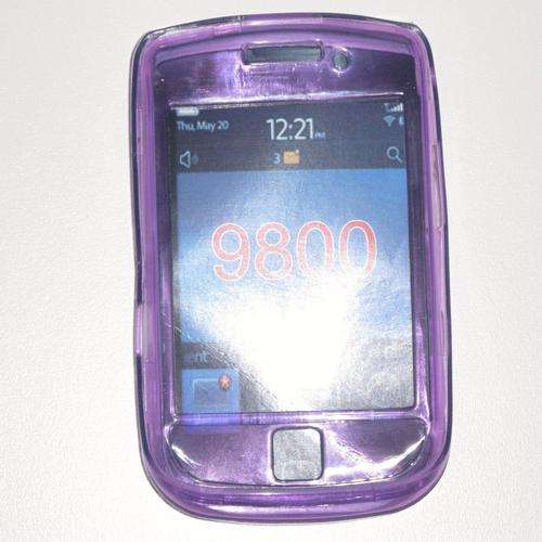 Blackberry Torch 9800 TPU Rubber Phone Cover/Skin - Purple