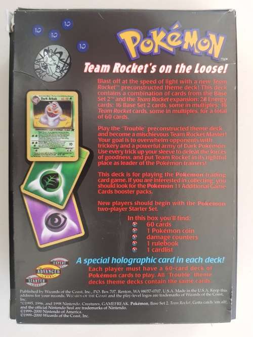 Pokemon TCG Trouble Theme Deck (Team Rocket Set)