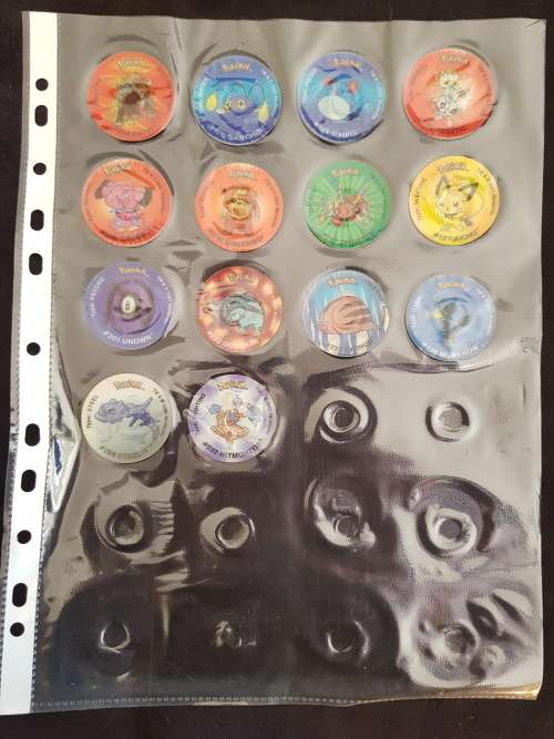 Pokemon Tazos Set 4 and 5 - Near Full Collection (55 + 42 Tazos) - VG/NM