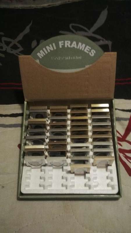 Assorted small picture frames