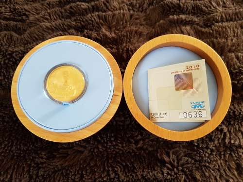 2010 Soccer World Cup 1 Oz gold coin