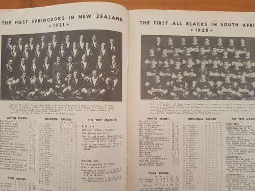 ALL BLACKS V SPRINGBOKS 1970 TOUR PUBLICATION