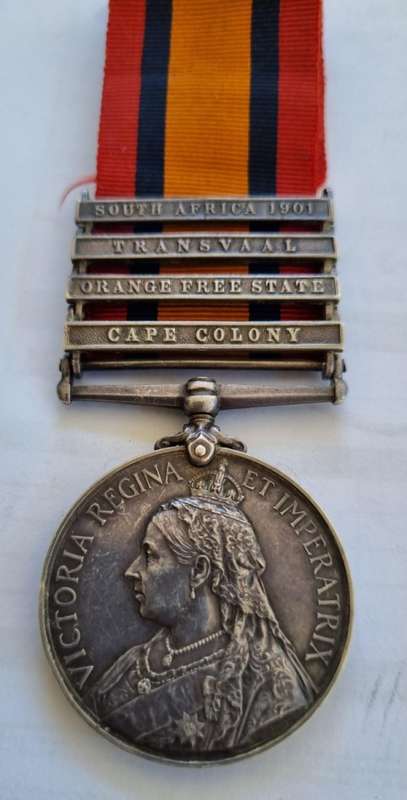 QUEENS SOUTH AFRICA MEDAL - COMMANDER IN CHIEFS BODYGUARD