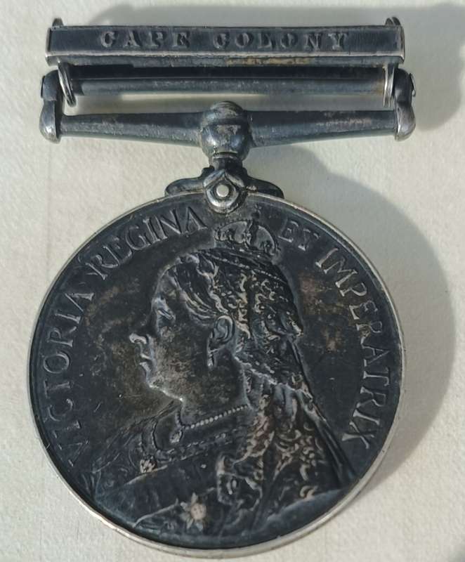 BOER WAR QUEENS SOUTH AFRICA MEDAL - PRINCE ALFRED VOL GDS