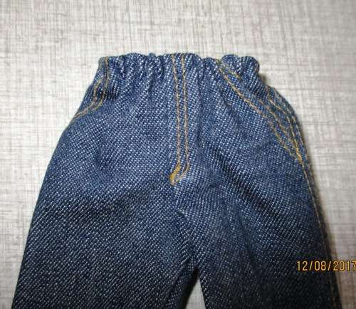 Ken - Barbie - denim jeans and jacket with sleeveless T-shirt.