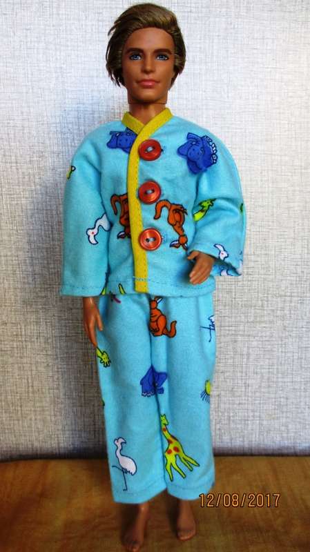 Ken - Barbie - winter pyjamas in animal print.