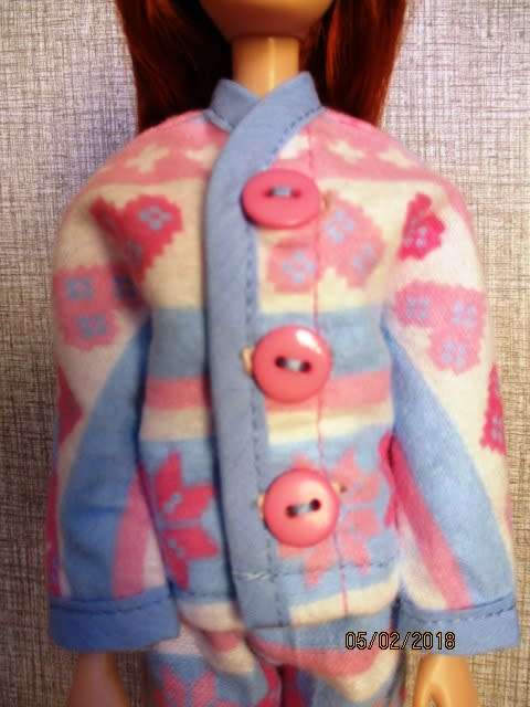 Barbie winter pyjamas - blue binding