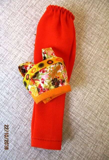 Barbie doll's orange pants and strap top - SECONDS