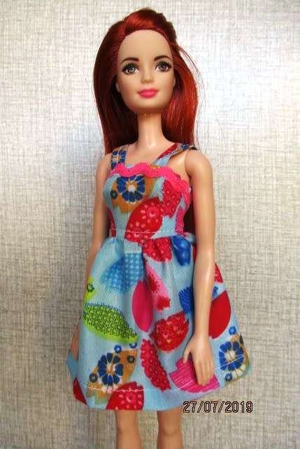 Barbie doll's summer dress - turquoise