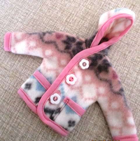 Barbie doll's hoodie - dusky pink dark