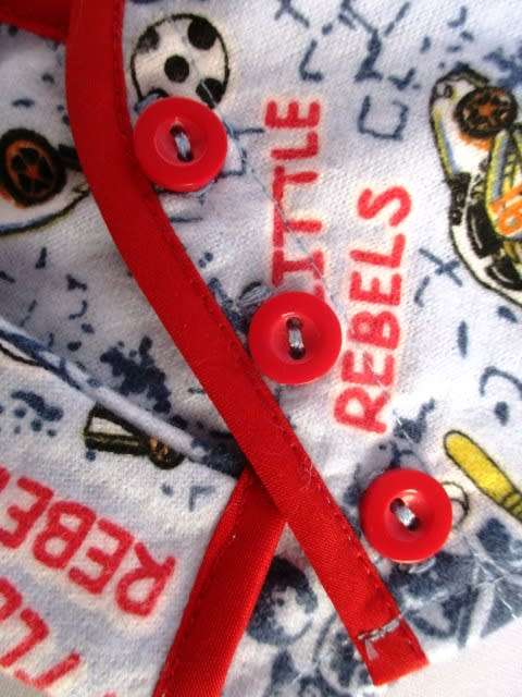 Ken doll`s winter pyjamas - sports red
