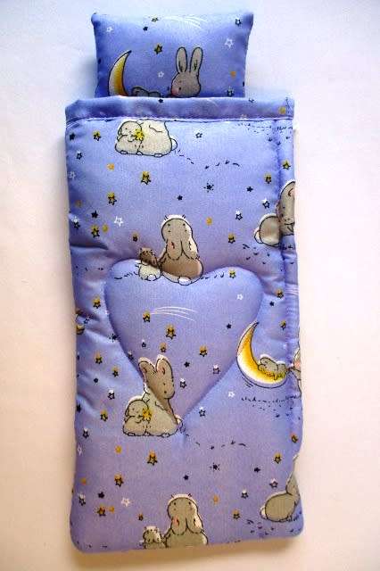 Barbie doll`s sleeping bag - bunny`s bedtime
