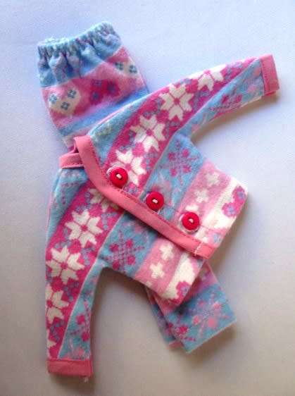 Barbie winter pyjama  - pink and blue