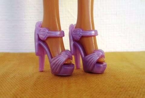 Barbie doll`s shoes - mauve