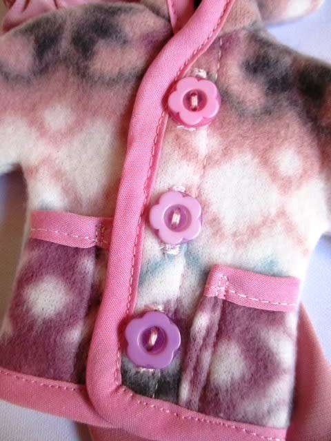 Barbie doll`s hoodie and leggings - dusky pink