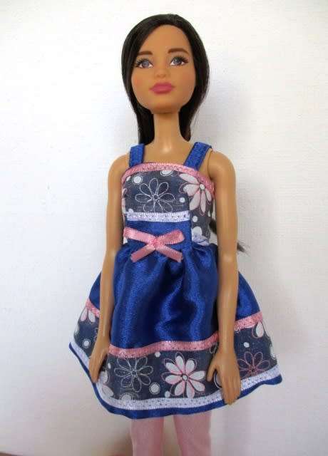 Barbie doll`s party dress with petticoat and leggings