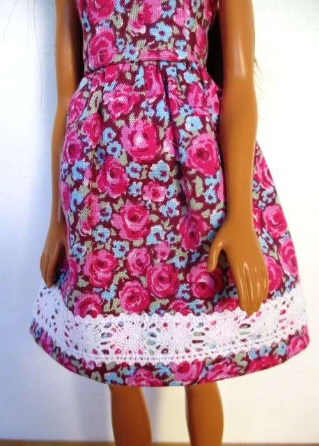 Barbie doll`s summer dress and panties - pink rose
