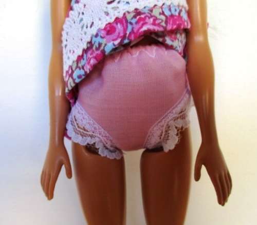 Barbie doll`s summer dress and panties - pink rose