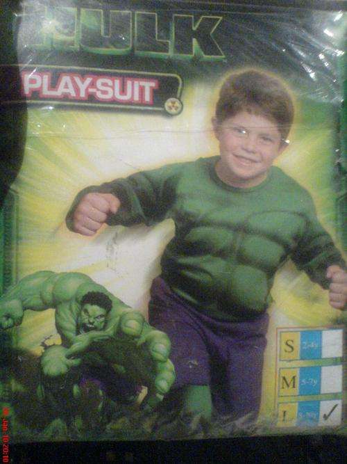 HULK Play Suit - Age 8 to 10