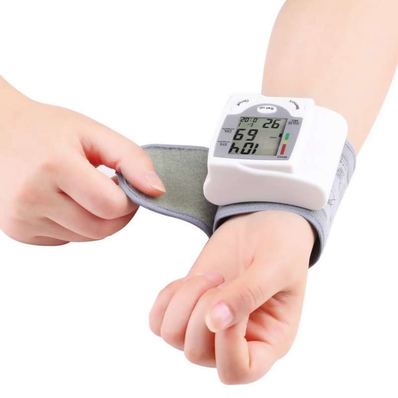Health Care Wrist Portable Digital Automatic Blood Pressure Monitor Household Type